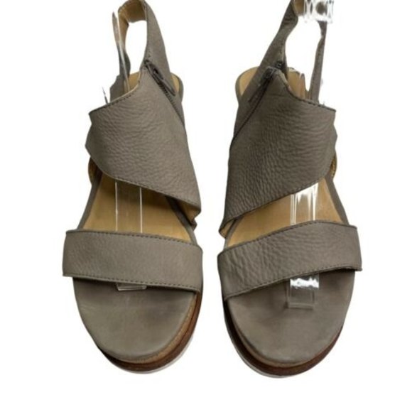 Lucky Brand Women's BYLANNA Wedge Platform Slingback Sandal Driftwood Sz 8.5 a19 - Picture 3 of 8